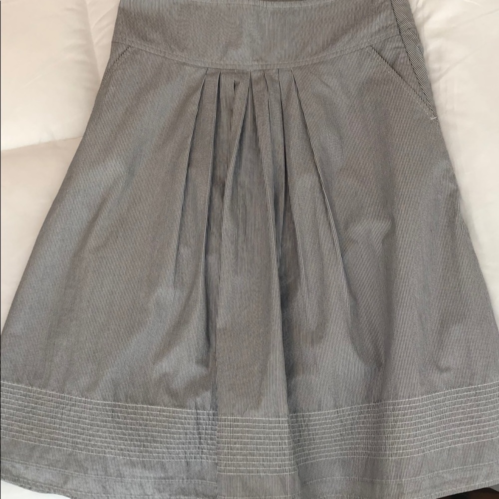 Banana Republic Thin Blue/ White Pinstripe Skirt